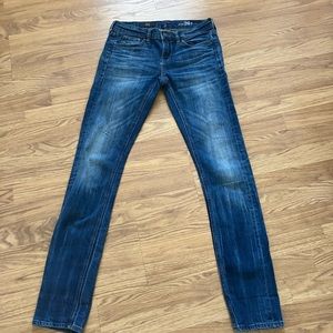 J. Crew REID Dark Blue Wash Jeans Size 26 Tall EUC